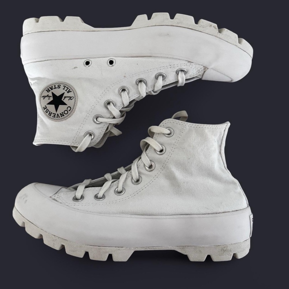 Converse White High-Top Sneakers